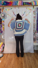 Sweater Shrug with Flower Square