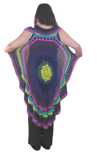 Crochet Sun Mandala Vest - Medium