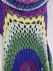 Crochet Sun Mandala Vest Large